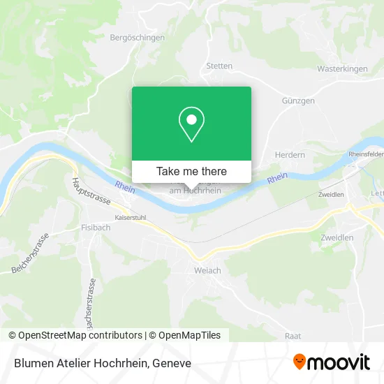 Blumen Atelier Hochrhein map