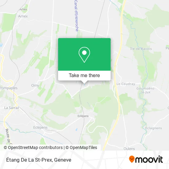Étang De La St-Prex map
