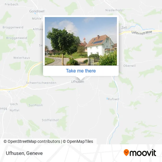 Ufhusen map