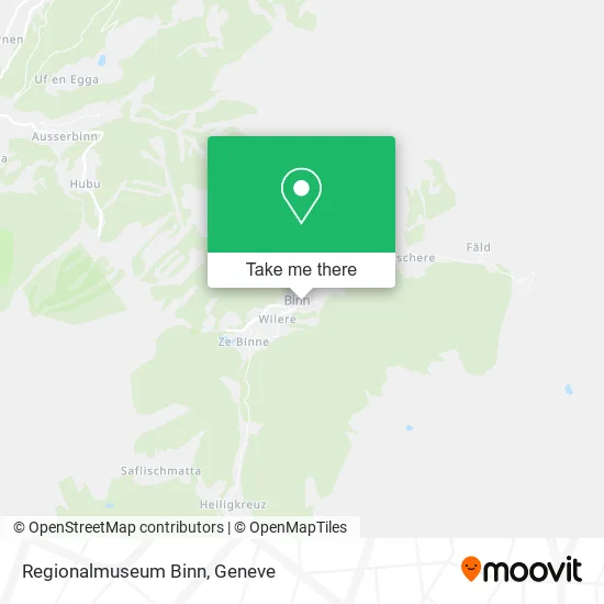 Regionalmuseum Binn map