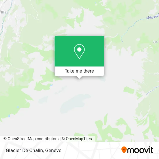 Glacier De Chalin map