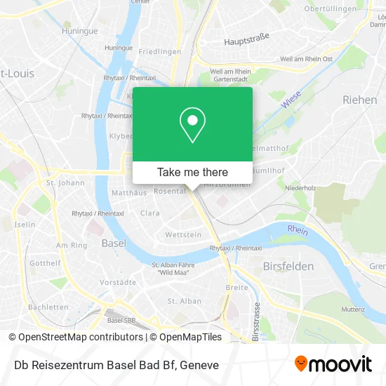 Db Reisezentrum Basel Bad Bf map