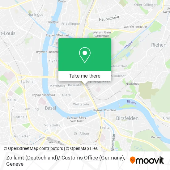 Zollamt (Deutschland)/ Customs Office (Germany) map