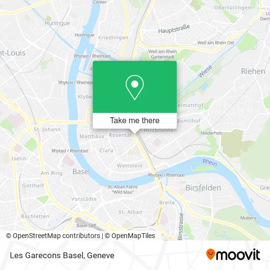 Les Garecons Basel map