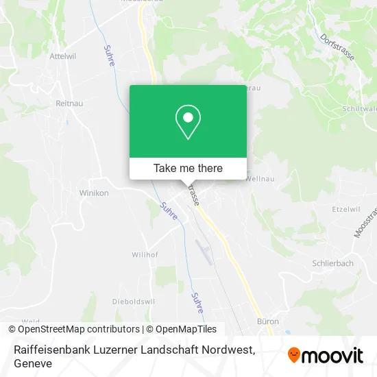 Raiffeisenbank Luzerner Landschaft Nordwest map