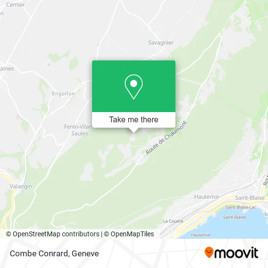 Combe Conrard map