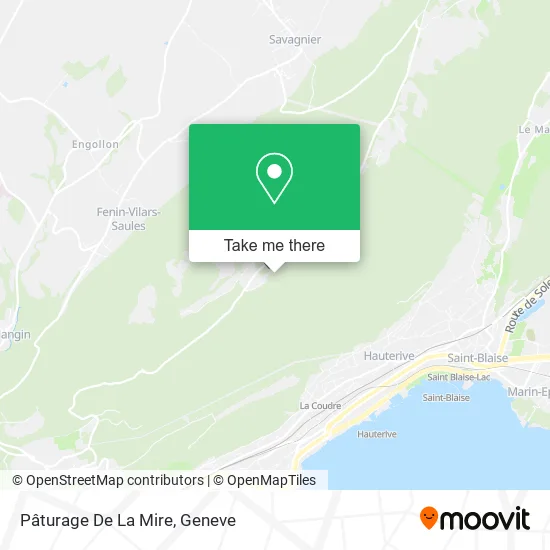 Pâturage De La Mire map