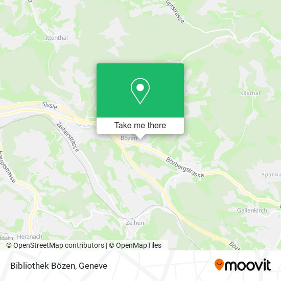 Bibliothek Bözen map
