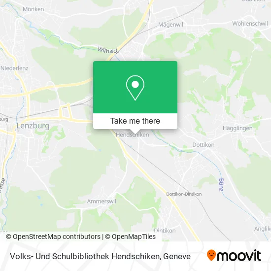 Volks- Und Schulbibliothek Hendschiken map