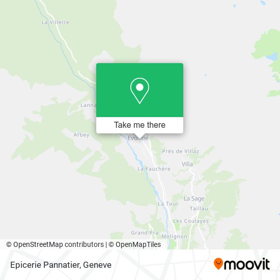 Epicerie Pannatier map