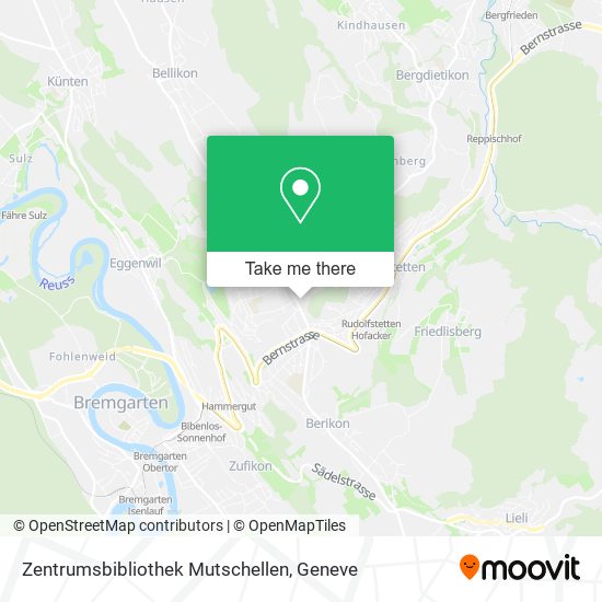 Zentrumsbibliothek Mutschellen map