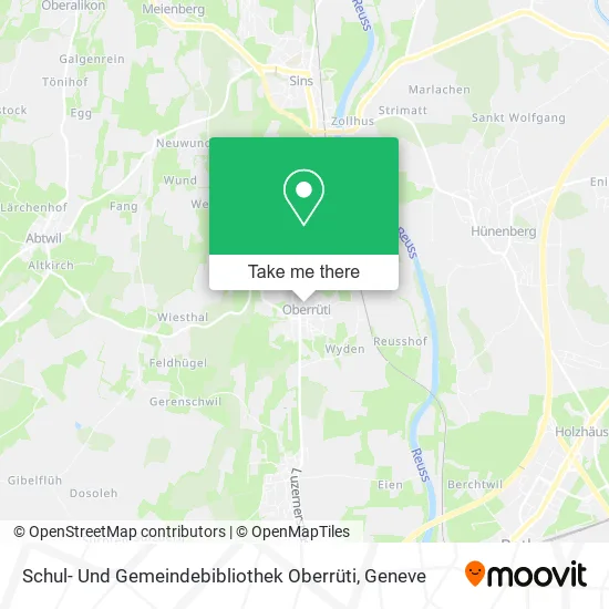 Schul- Und Gemeindebibliothek Oberrüti map