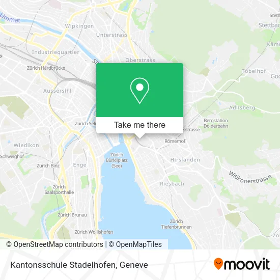 Kantonsschule Stadelhofen map