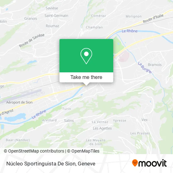 Núcleo Sportinguista De Sion map