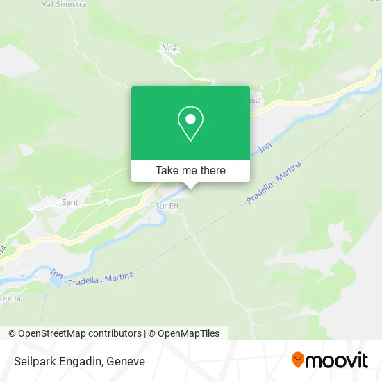 Seilpark Engadin map