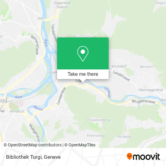 Bibliothek Turgi map