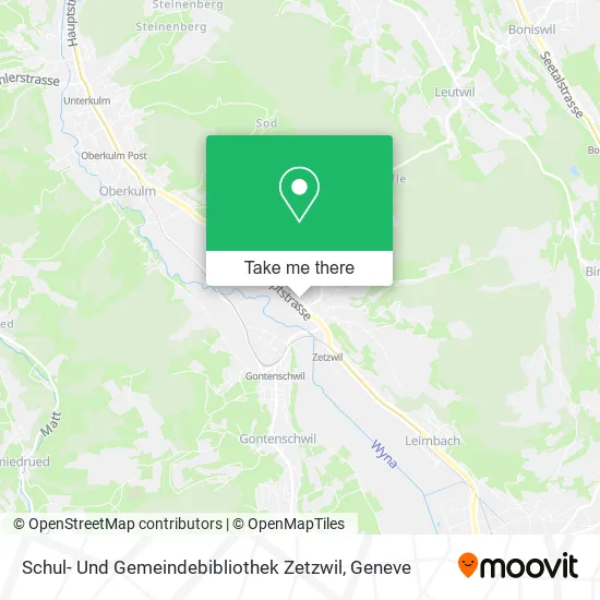 Schul- Und Gemeindebibliothek Zetzwil map