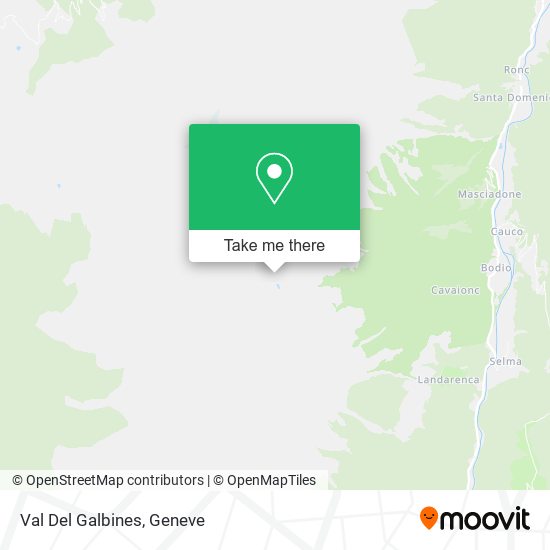 Val Del Galbines map