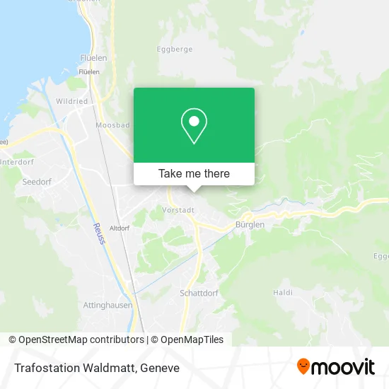 Trafostation Waldmatt map