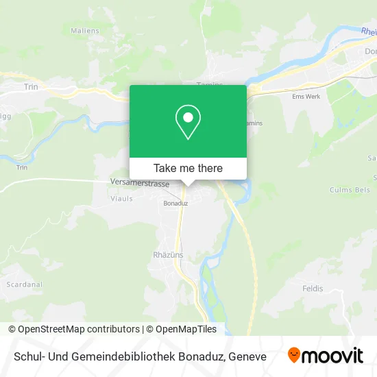 Schul- Und Gemeindebibliothek Bonaduz map