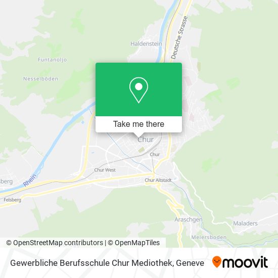 Gewerbliche Berufsschule Chur Mediothek map