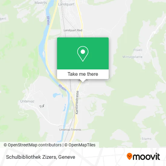 Schulbibliothek Zizers map