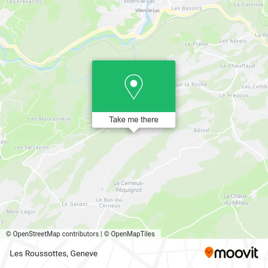 Les Roussottes map