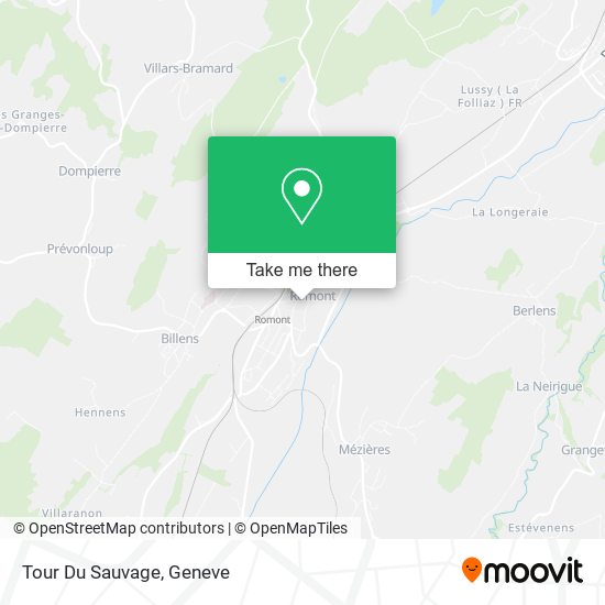Tour Du Sauvage map