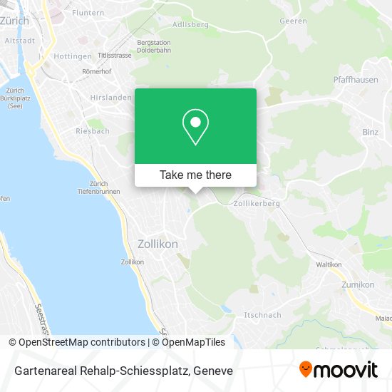 Gartenareal Rehalp-Schiessplatz map