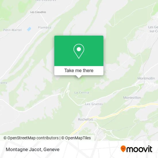 Montagne Jacot map