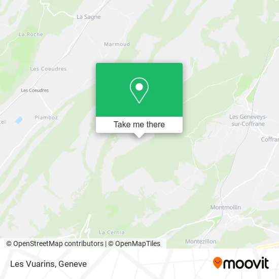 Les Vuarins map