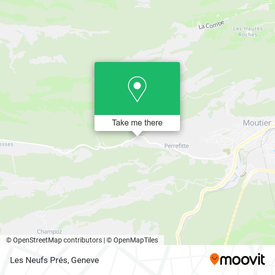 Les Neufs Prés map