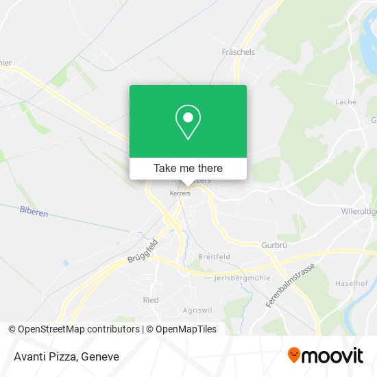 Avanti Pizza map