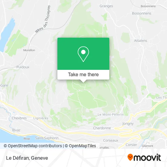 Le Défiran map