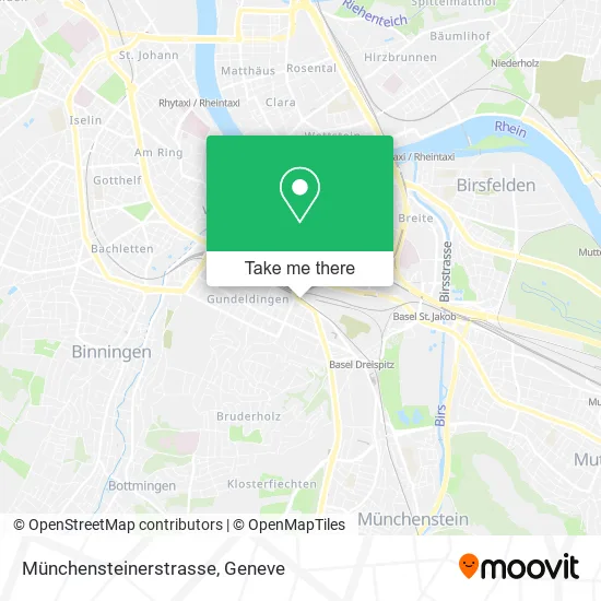 Münchensteinerstrasse map