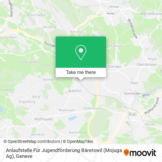 Anlaufstelle Für Jugendförderung Bäretswil (Mojuga Ag) map