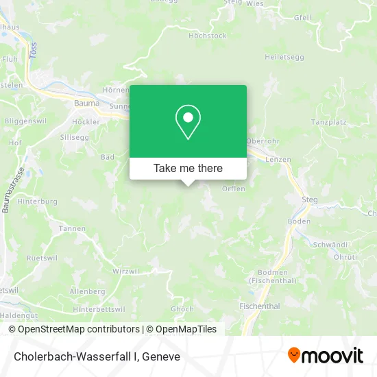 Cholerbach-Wasserfall I map
