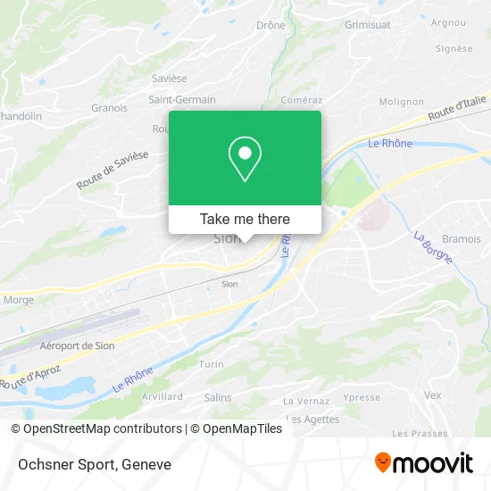 Ochsner Sport map