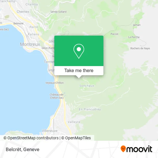 Belcrêt map