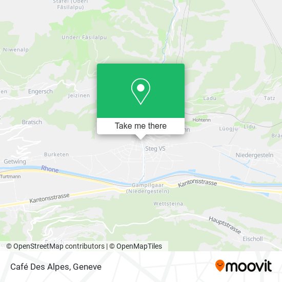 Café Des Alpes map