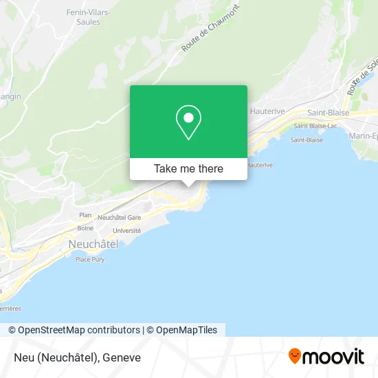 Neu (Neuchâtel) map