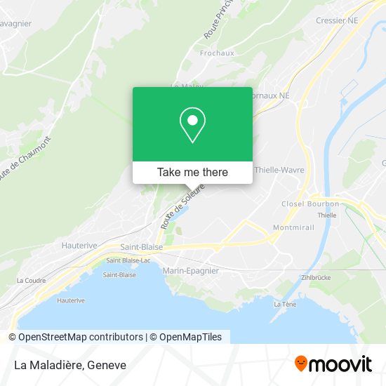 La Maladière map