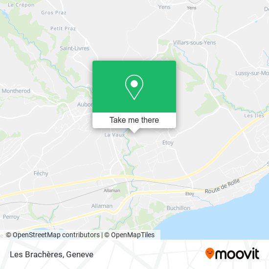 Les Brachères map