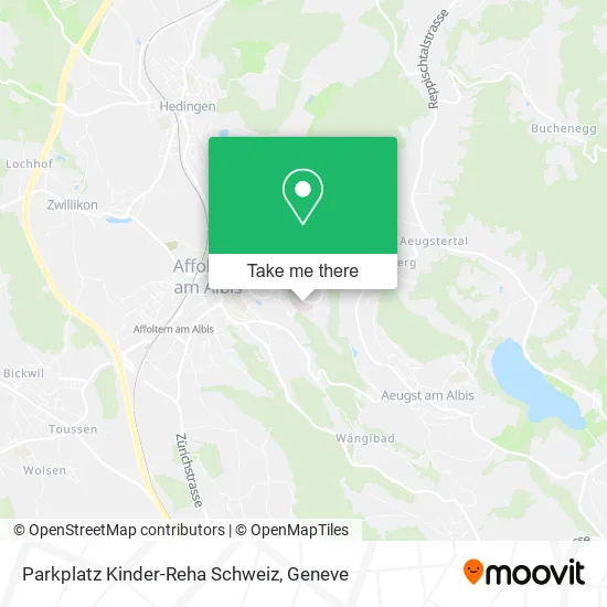 Parkplatz Kinder-Reha Schweiz map