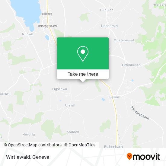 Wirtlewald map