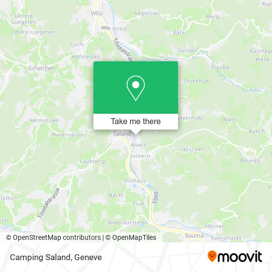 Camping Saland map