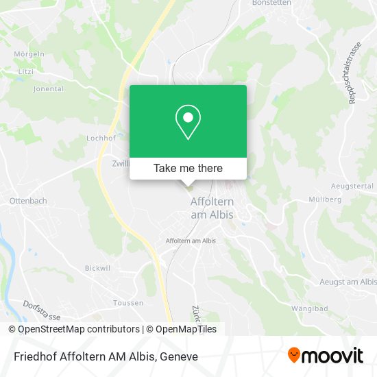 Friedhof Affoltern AM Albis map