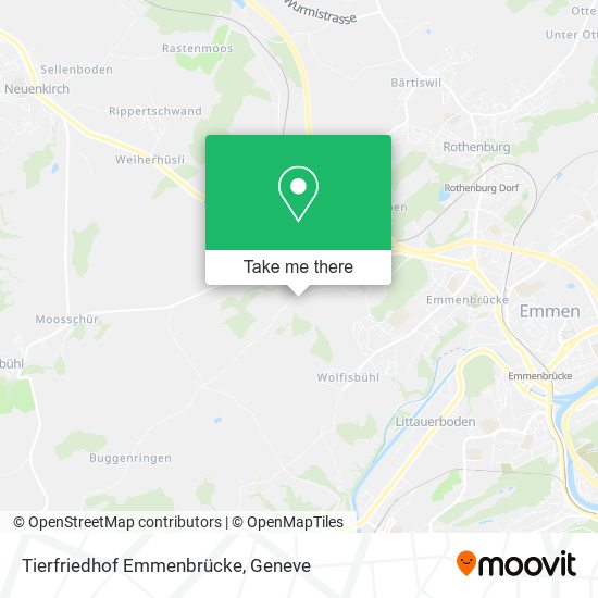 Tierfriedhof Emmenbrücke map