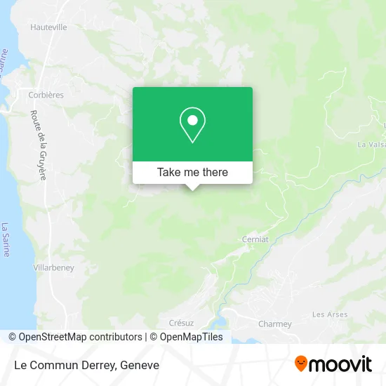 Le Commun Derrey map