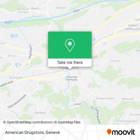 American Drugstore map
